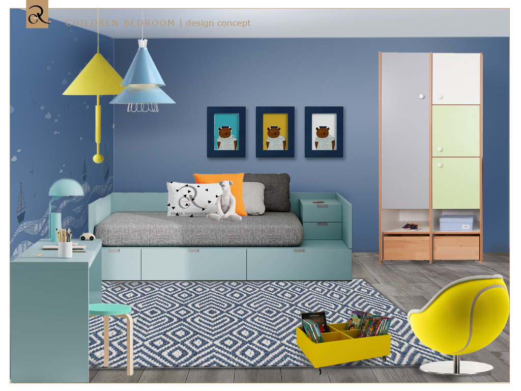 Dining Room Designs | Moodboard Blue BOY'S BEDROOM