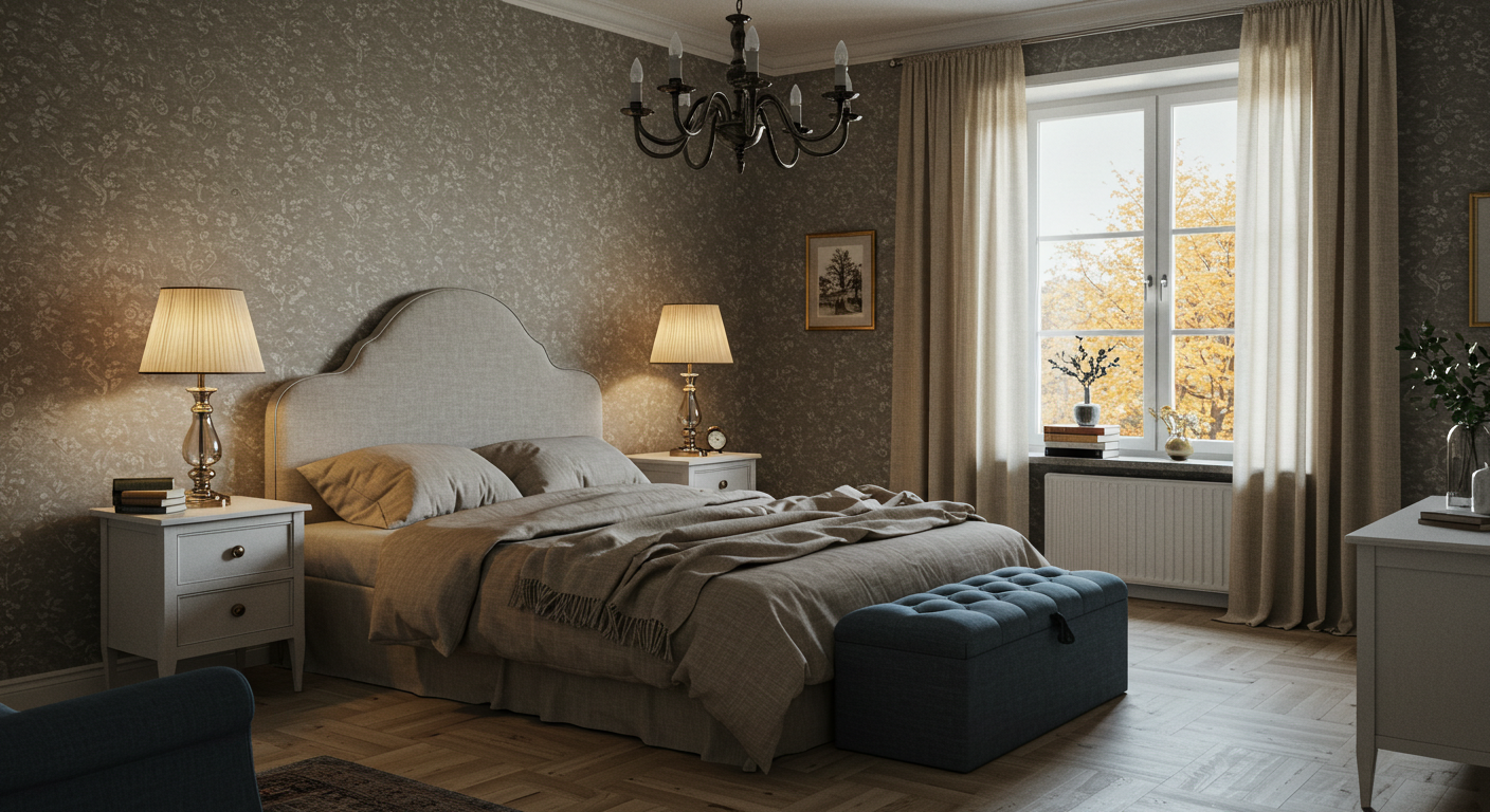 Classic style bedroom design 